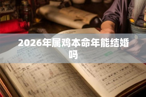 2026年属鸡本命年能结婚吗