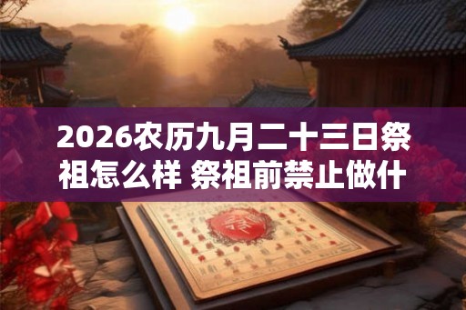 2026农历九月二十三日祭祖怎么样 祭祖前禁止做什么
