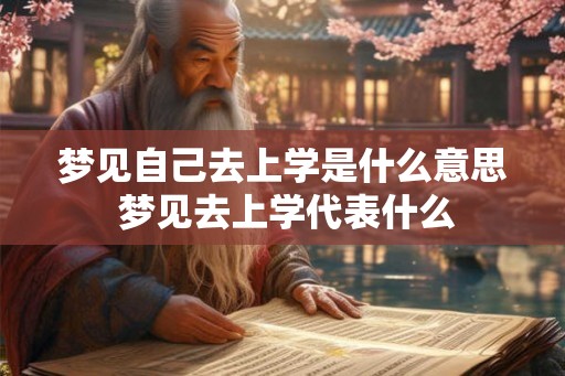 梦见自己去上学是什么意思 梦见去上学代表什么 梦见自己去上学是什么意思 梦见去上学代表什么