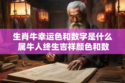 生肖牛幸运色和数字是什么 属牛人终生吉祥颜色和数字查询