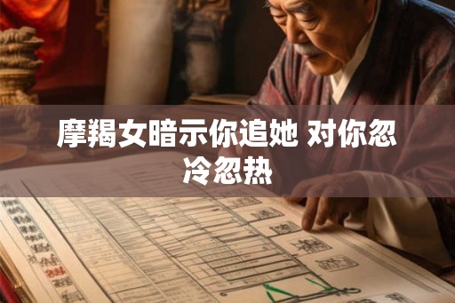 摩羯女暗示你追她 对你忽冷忽热
