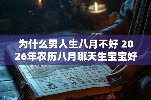 为什么男人生八月不好 2026年农历八月哪天生宝宝好