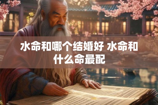 水命和哪个结婚好 水命和什么命最配