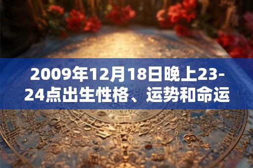 2009年12月18日晚上23-24点出生性格、运势和命运