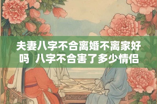 夫妻八字不合离婚不离家好吗  八字不合害了多少情侣