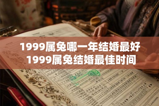 1999属兔哪一年结婚最好 1999属兔结婚最佳时间