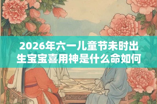 2026年六一儿童节未时出生宝宝喜用神是什么命如何？