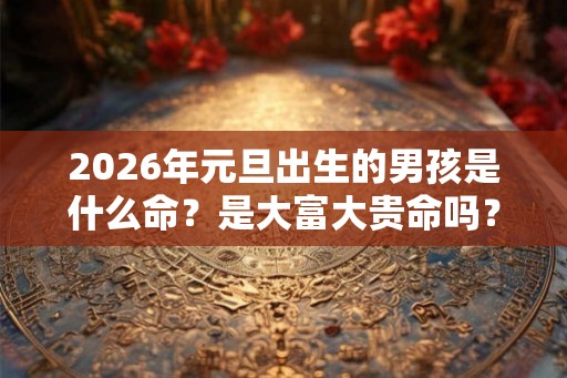 2026年元旦出生的男孩是什么命？是大富大贵命吗？