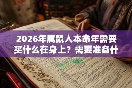 2026年属鼠人本命年需要买什么在身上？需要准备什么？