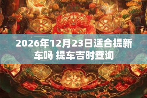 2026年12月23日适合提新车吗 提车吉时查询