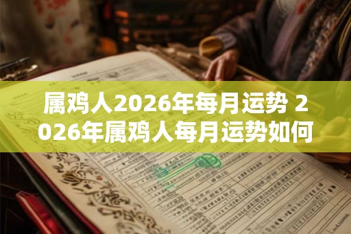 属鸡人2026年每月运势 2026年属鸡人每月运势如何