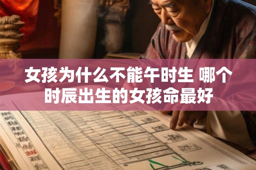 女孩为什么不能午时生 哪个时辰出生的女孩命最好