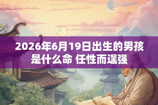 2026年6月19日出生的男孩是什么命 任性而逞强
