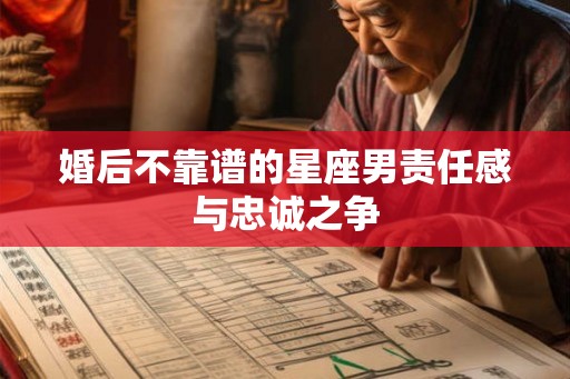 婚后不靠谱的星座男责任感与忠诚之争