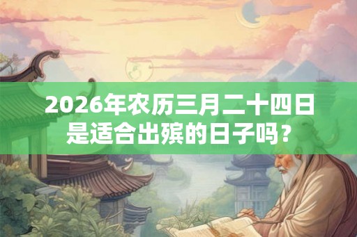 2026年农历三月二十四日是适合出殡的日子吗？
