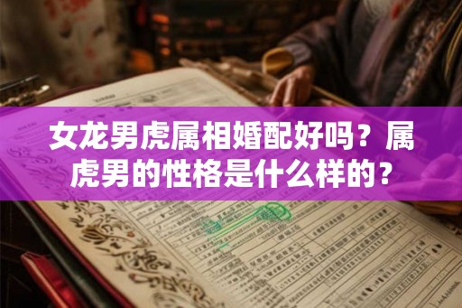 女龙男虎属相婚配好吗?属虎男的性格是什么样的? 女龙男虎属相婚配好吗?属虎男的性格是什么样的?