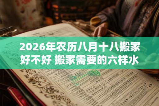 2026年农历八月十八搬家好不好 搬家需要的六样水果