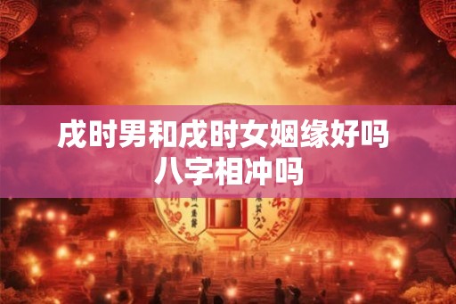 戌时男和戌时女姻缘好吗 八字相冲吗