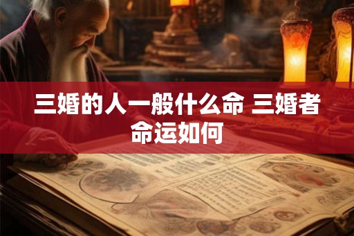 三婚的人一般什么命 三婚者命运如何
