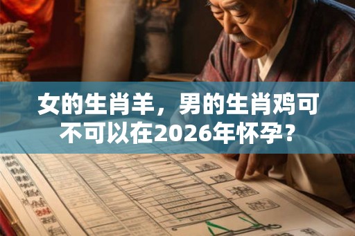女的生肖羊，男的生肖鸡可不可以在2026年怀孕？