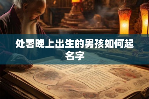 处暑晚上出生的男孩如何起名字