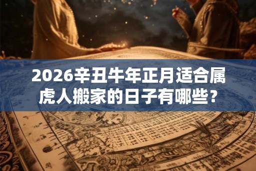 2026辛丑牛年正月适合属虎人搬家的日子有哪些？