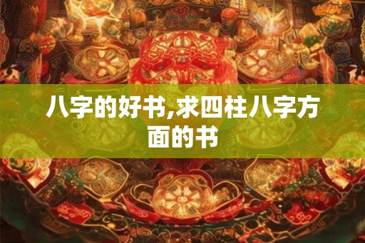八字的好书,求四柱八字方面的书