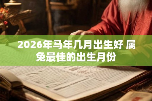 2026年马年几月出生好 属兔最佳的出生月份 2026年马年几月出生好 属兔最佳的出生月份
