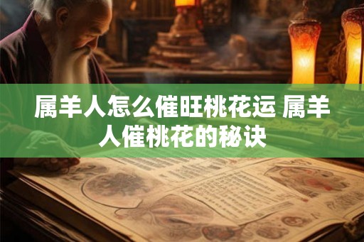 属羊人怎么催旺桃花运 属羊人催桃花的秘诀