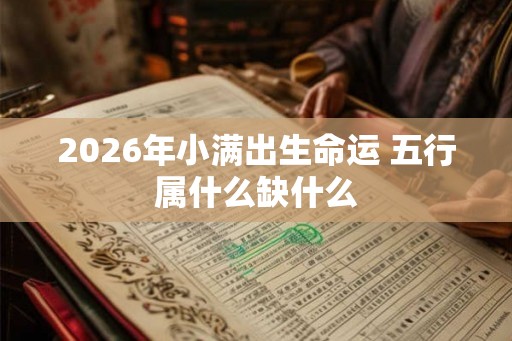 2026年小满出生命运 五行属什么缺什么 2026年小满出生命运 五行属什么缺什么