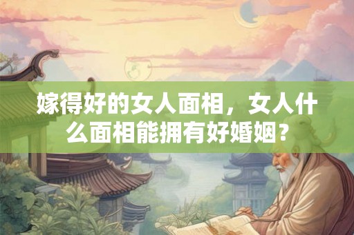 嫁得好的女人面相，女人什么面相能拥有好婚姻？