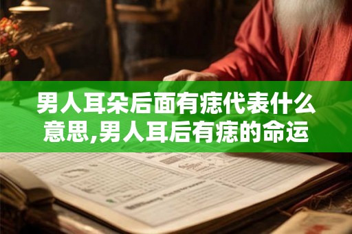男人耳朵后面有痣代表什么意思,男人耳后有痣的命运解析 男人耳朵后面有痣代表什么意思,男人耳后有痣的命运解析