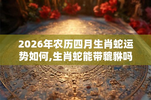 2026年农历四月生肖蛇运势如何,生肖蛇能带貔貅吗