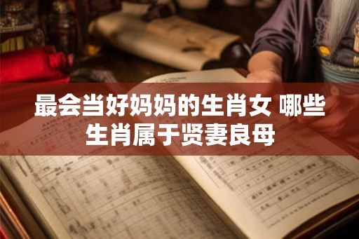 最会当好妈妈的生肖女 哪些生肖属于贤妻良母