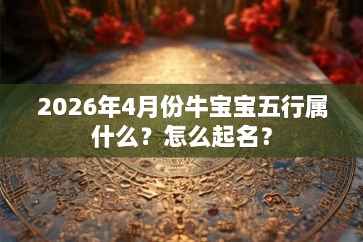 2026年4月份牛宝宝五行属什么？怎么起名？
