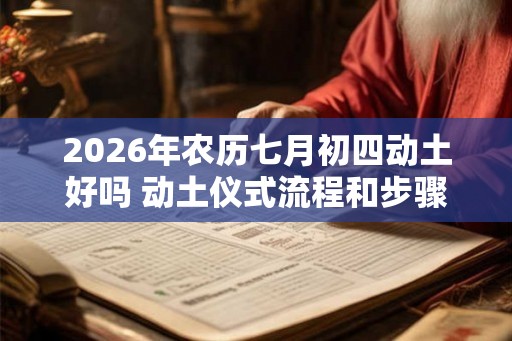 2026年农历七月初四动土好吗 动土仪式流程和步骤
