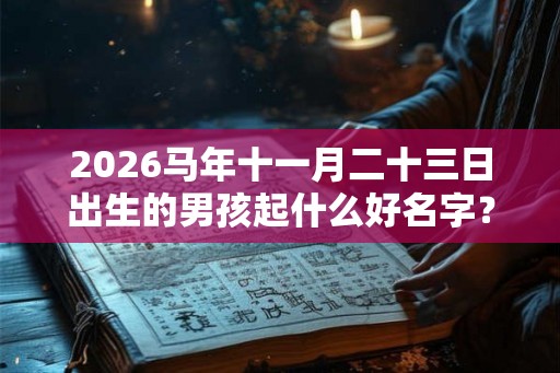 2026马年十一月二十三日出生的男孩起什么好名字？鼠年起名有什么禁忌？