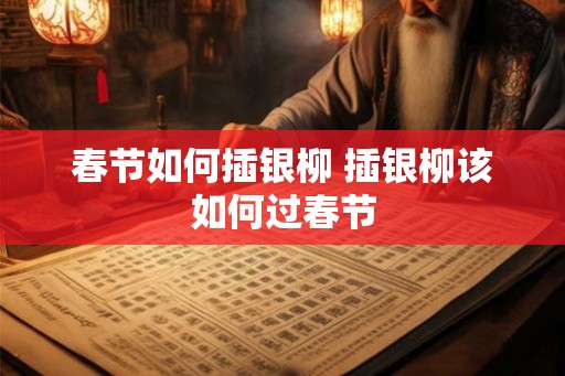春节如何插银柳 插银柳该如何过春节 春节如何插银柳 插银柳该如何过春节