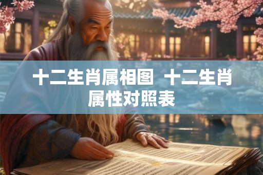 十二生肖属相图  十二生肖属性对照表