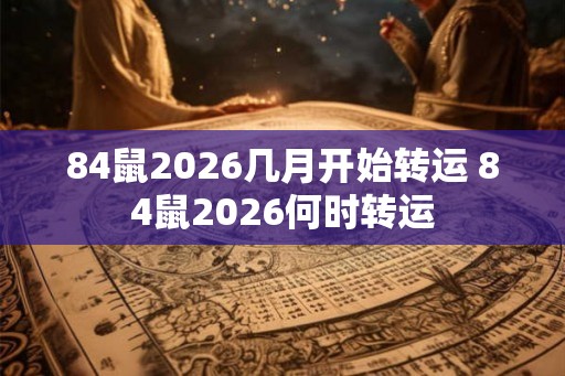 84鼠2026几月开始转运 84鼠2026何时转运