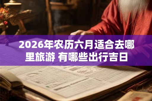 2026年农历六月适合去哪里旅游 有哪些出行吉日