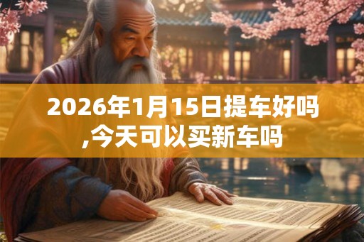 2026年1月15日提车好吗,今天可以买新车吗