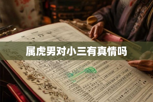 属虎男对小三有真情吗