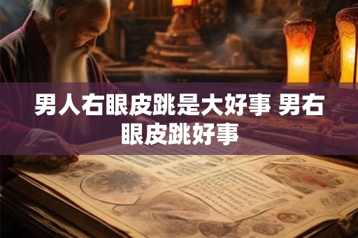 男人右眼皮跳是大好事 男右眼皮跳好事