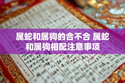 属蛇和属狗的合不合 属蛇和属狗相配注意事项