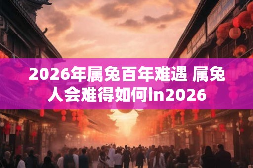 2026年属兔百年难遇 属兔人会难得如何in2026 2026年属兔百年难遇 属兔人会难得如何in2026