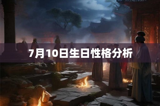 7月10日生日性格分析