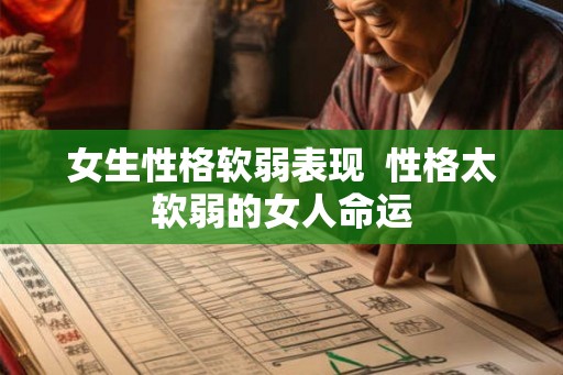 女生性格软弱表现  性格太软弱的女人命运