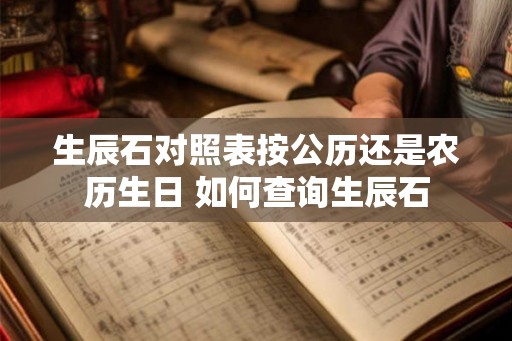 生辰石对照表按公历还是农历生日 如何查询生辰石
