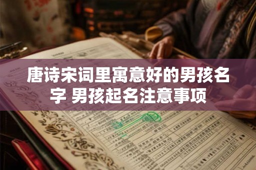 唐诗宋词里寓意好的男孩名字 男孩起名注意事项